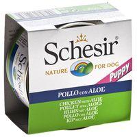 Schesir Puppy Chicken Fillet with Aloe - 6 x 150g