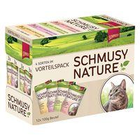 Schmusy Nature Pouches Mixed Trial Pack 12 x 100g - 4 Varieties