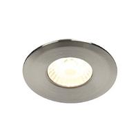 scintilla 8w cob led warm white fire rated downlight satin nickel ip65 ...