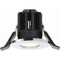 Scintilla 8W COB LED Warm White Fire Rated Dimmable Downlight Chrome IP65 600LM - 85874