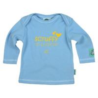 SCRUFFY ON PURPOSE SKY BABIES FAIRTRADE LONG SLEEVE T SHIRT ENVELOPE NECK