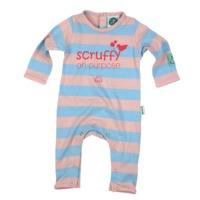 SCRUFFY ON PURPOSE PINK / SKY BLUE BABIES FAIRTRADE BABY GROW