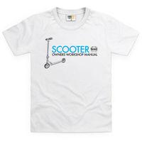 scooter owners manual kids t shirt