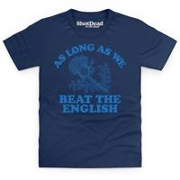 scotland beats england rugby kids t shirt