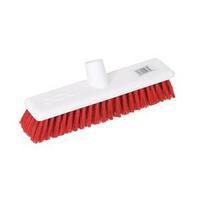 scot young research 12 inch hard broom head red ref 883840