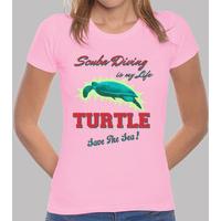 scuba diving is my life - turtle