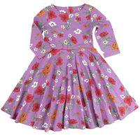 scandi floral dress purple quality kids boys girls