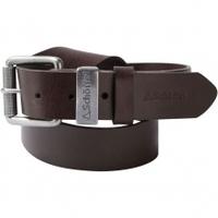 schoffel leather belt dark brown 30