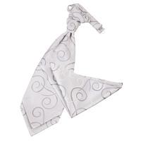 Scroll Silver Scrunchie Cravat 2 pc. Set