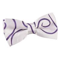 Scroll Purple Pre-Tied Bow Tie