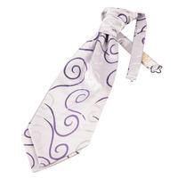 Scroll Purple Scrunchie Cravat