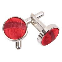 Scroll Burgundy Cufflinks