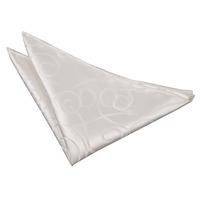 Scroll Ivory Handkerchief / Pocket Square