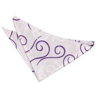 Scroll Purple Handkerchief / Pocket Square