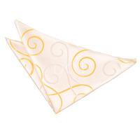 Scroll Gold Handkerchief / Pocket Square