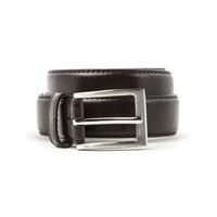 scott taylor brown belt with topstitch detail sml brown