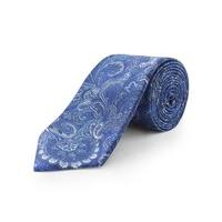 scott taylor bright blue paisley jacquard tie 0 bright blue