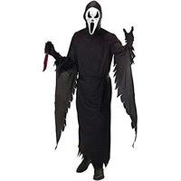 Screaming Ghost Costume Extra Large For Halloween Living Dead Fancy Dress