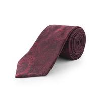 Scott & Taylor Red Paisley Jacquard Tie 0 RED