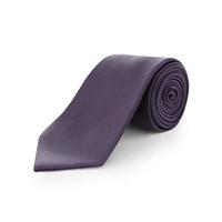 Scott & Taylor Purple Plain Textured Tie 0 Purple