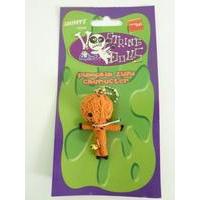 Scary Pumpkin Voodoo String Doll Charm