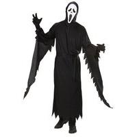 Screaming Ghost Costume Large For Halloween Living Dead Fancy Dress