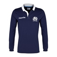 Scotland Rugby Cotton Home Shirt 2013/15 - Long Sleeved