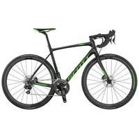 Scott Solace Premium Disc 2017 Road Bike | Black/Green - 56cm