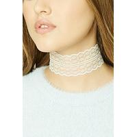 Scalloped Sheer Lace Choker