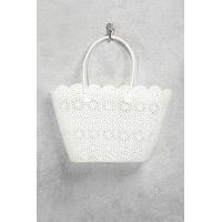 Scalloped Crochet Tote Bag