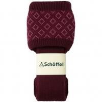 Schoffel Diamond Ladies Sock, Purple, Medium