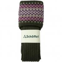 Schoffel Fairisle Ladies Sock, Forest, Medium (6-8)