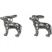 schoffel cufflinks pewter labrador one size