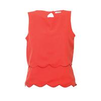 Scallop Top With Open Back