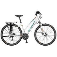 Scott Sub Sport 10 2017 Womens Hybrid Bike | White/Green - S