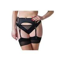 Scantilly Peek-a-Boo Suspender Belt