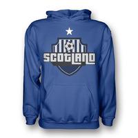 scotland country logo hoody blue kids