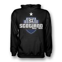 scotland country logo hoody black kids