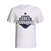 scotland country logo t shirt white kids