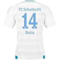 Schalke 04 Away Shirt 2015-17 White with Baba 14 printing, White