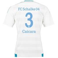 Schalke 04 Away Shirt 2015-17 White with Ciacara 3 printing, White