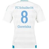 schalke 04 away shirt 2015 17 white with goretzka 8 printing white