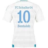 Schalke 04 Away Shirt 2015-17 White with Bentaleb 10 printing, White