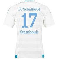 schalke 04 away shirt 2015 17 white with stambouli 17 printing white