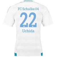 Schalke 04 Away Shirt 2015-17 White with Uchida 22 printing, White