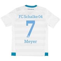 Schalke 04 Away Shirt 2015-17 - Kids White with Meyer 7 printing, White