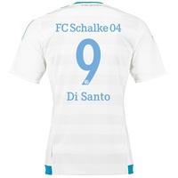 Schalke 04 Away Shirt 2015-17 White with Di Santo 9 printing, White