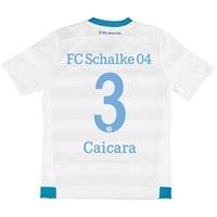 schalke 04 away shirt 2015 17 kids white with ciacara 3 printing white