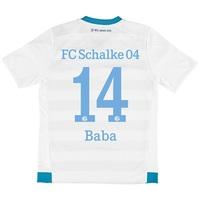 schalke 04 away shirt 2015 17 kids white with baba 14 printing white