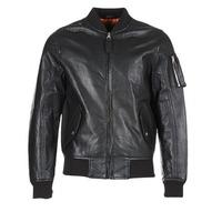 schott izinote mens leather jacket in black